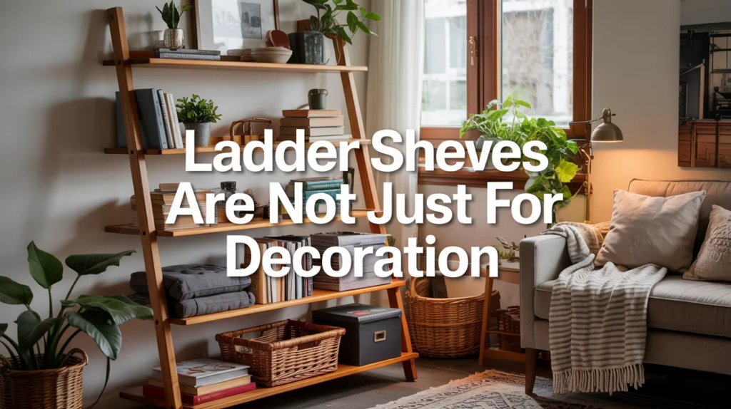 Ladder Shelves Are Not Just for Decoration