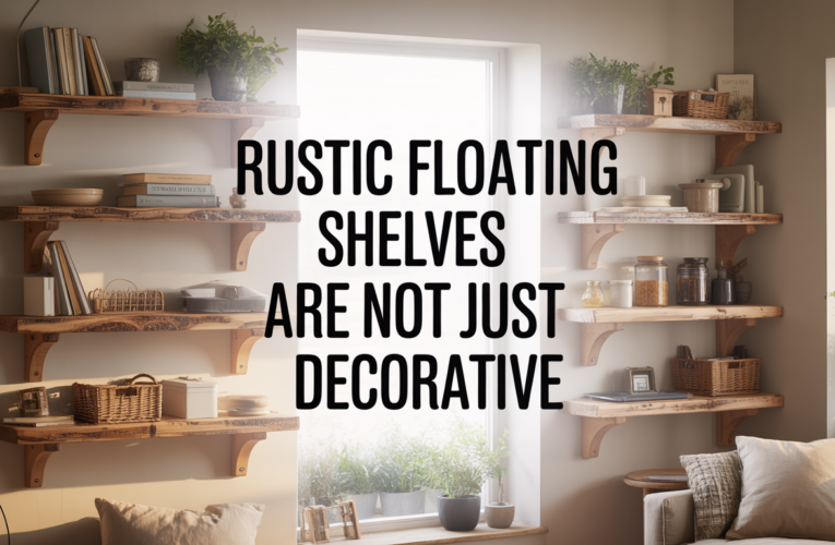 Rustic Floating Shelves Are Not Just Decorative