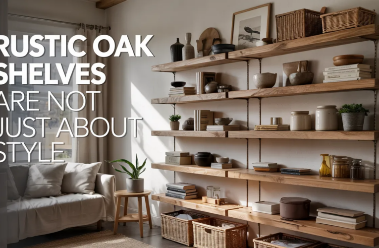 Rustic Oak Shelves Are Not Just About Style