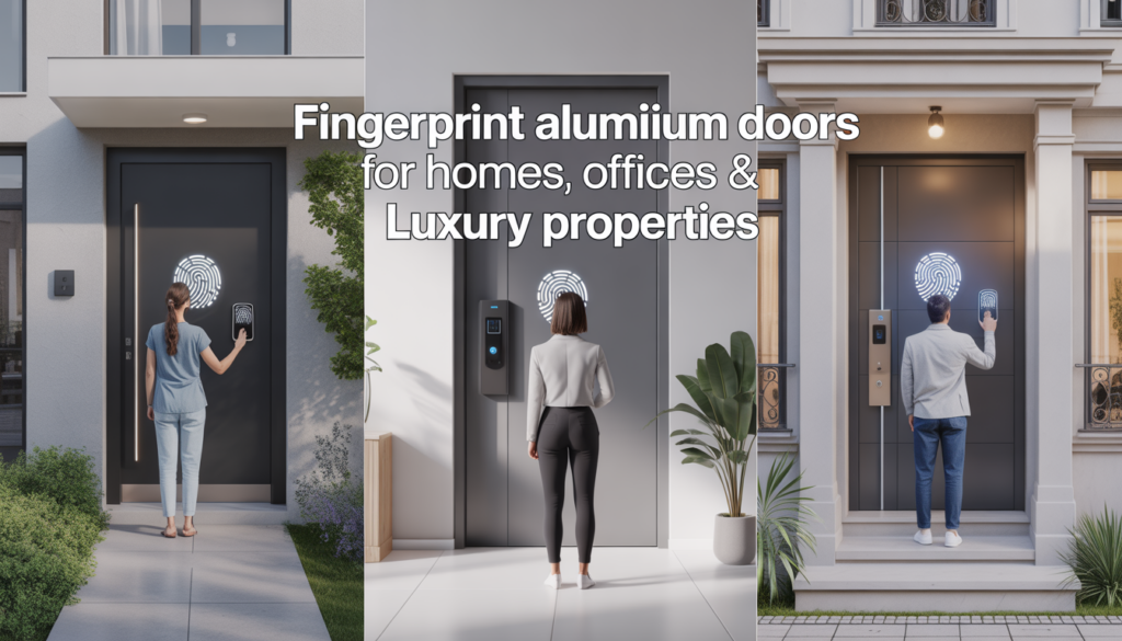 Fingerprint Aluminium Doors for Homes, Offices & Luxury Properties